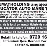 Soferi, conducatori auto mare tonaj, pentru RematHolding